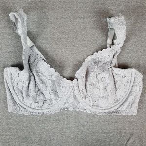 36DDD Aerie Gray Underwire Bra - Like New!